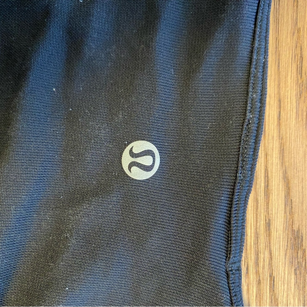 lululemon exercise long sleeve black shirt